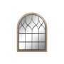 Miroir mural DKD Home Decor Miroir Noir Métal Bois Marron Fenêtres Aluminium Cottage (58 x 3 x 78 cm)