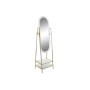 Miroir sur pied DKD Home Decor 51 x 175 x 40 cm Miroir Doré Métal MDF Blanc Glam