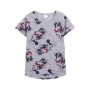 Camiseta de Manga Corta Mujer Minnie Mouse Gris