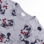 Camiseta de Manga Corta Mujer Minnie Mouse Gris