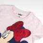Camiseta de Manga Corta Infantil Minnie Mouse Rosa