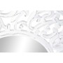 Miroir mural DKD Home Decor Verre Blanc Mandala Bois MDF Décapé (90 x 2,5 x 90 cm)