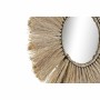 Miroir mural DKD Home Decor Verre Naturel Jute (45 x 3 x 45 cm)