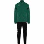 Chándal para Adultos Kappa Dalcito Negro Verde Infantil Unisex 2 Piezas