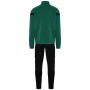 Chándal para Adultos Kappa Dalcito Negro Verde Infantil Unisex 2 Piezas