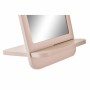 Miroir mural DKD Home Decor Verre Rose MDF Blanc 2 Unités (15 x 15 x 24 cm)