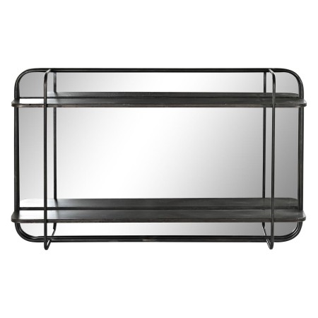 Miroir mural DKD Home Decor Noir Métal (80 x 12 x 50 cm)