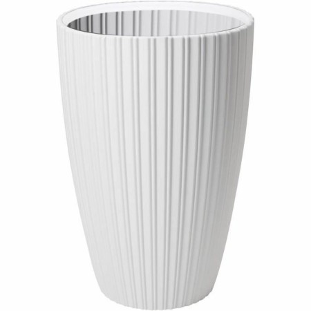 Maceta Garden ID Fancy Blanco Polietileno 40 x 58 cm