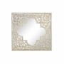 Miroir mural DKD Home Decor Marron Blanc Arabe Bois MDF Décapé (90 x 3 x 90 cm)