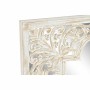 Miroir mural DKD Home Decor Marron Blanc Arabe Bois MDF Décapé (90 x 3 x 90 cm)