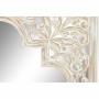 Miroir mural DKD Home Decor Marron Blanc Arabe Bois MDF Décapé (90 x 3 x 90 cm)