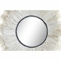 Miroir mural DKD Home Decor Miroir Naturel Aluminium Fibre (45 x 45 x 2 cm)