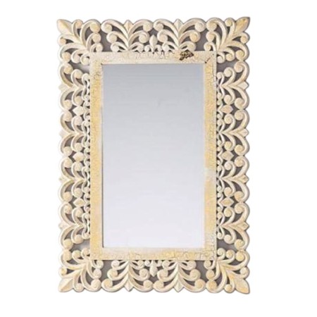 Miroir mural DKD Home Decor Bois MDF Décapé (60 x 3 x 92 cm)