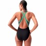 Maillot de bain femme Speedo High Neck Splice Cross Vert