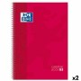 Libreta de Anillas Oxford Classic Europeanbook 1 Rojo A4+ 80 Hojas 5 Piezas (2 Unidades)