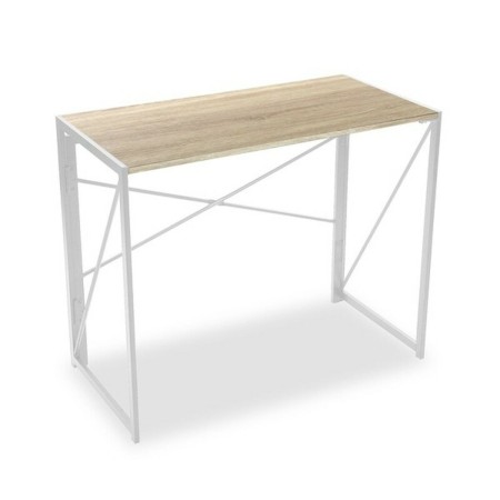 Mesa de Escritorio Versa     Blanco Madera Metal 45 x 74 x 90 cm Plegable