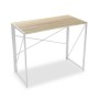 Mesa de Escritorio Versa     Blanco Madera Metal 45 x 74 x 90 cm Plegable