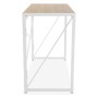 Mesa de Escritorio Versa     Blanco Madera Metal 45 x 74 x 90 cm Plegable