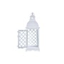 Lanterne DKD Home Decor Verre Métal Blanc (13 x 13 x 35,5 cm)