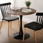 Table Versa Lia Noir 80 x 73 x 80 cm