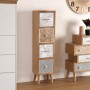 Cajonera Versa Palm Grey 24 x 116 x 29 cm