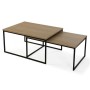 Jeu de 2 tables Versa Lasse 80 x 40 x 60 cm