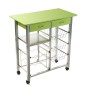 Carrito Verdulero Versa Verde PVC 40 x 82 x 76 cm