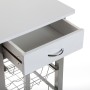 Carrito Verdulero Versa Blanco PVC 40 x 82 x 40 cm