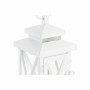 Lanternes DKD Home Decor Verre Métal Blanc (21 x 21 x 51 cm)