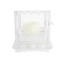 Lanternes DKD Home Decor Verre Métal Blanc (19 x 19 x 58 cm)