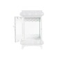 Lanternes DKD Home Decor Verre Métal Blanc (19 x 19 x 58 cm)