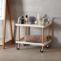 Carrito Verdulero Versa Skuvoy Blanco Metal Polipropileno 36 x 55 x 53,5 cm