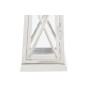 Lanternes DKD Home Decor Chrome Verre Argenté Acier (22 x 22 x 50 cm)