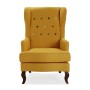 Fauteuil Versa Buttons Moutarde 62 x 103 x 68 cm