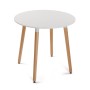 Table de Salle à Manger Versa Mayra Blanc Bois Bois MDF 80 x 75 x 80 cm