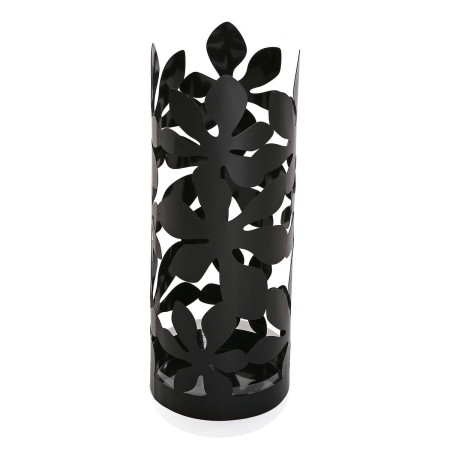 Paragüero Versa Negro Flores 19 x 49 x 19 cm