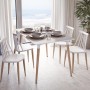 Table Versa Meera Blanc 80 x 73 x 120 cm