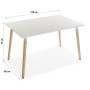 Mesa Versa Meera Blanco 80 x 73 x 120 cm