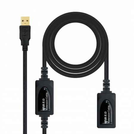 Cable USB NANOCABLE 10.01.0213 Negro 15 m