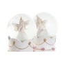 Décoration lumineuse DKD Home Decor Boule de Neige Verre Résine (6,5 x 6,5 x 8,5 cm) (2 Unités)