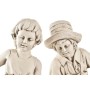 Figure décorative de jardin DKD Home Decor Blanc Enfants Magnésium (2 Unités) (33 x 25 x 68 cm)