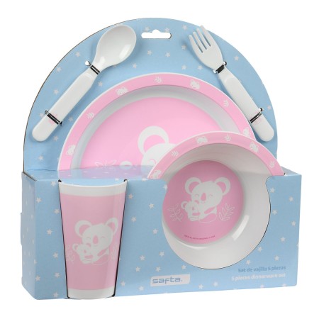 Set de vajilla infantil Safta Koala Poliéster 26 x 26 x 9 cm