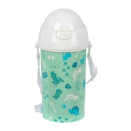 Botella de Agua Safta Dino Verde PVC 500 ml