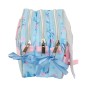 Trousse Fourre-Tout Triple Frozen Ice magic Bleu clair 21,5 x 10 x 8 cm