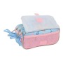 Trousse Fourre-Tout Triple Frozen Ice magic Bleu clair 21,5 x 10 x 8 cm