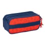 Trousse Fourre-Tout Triple Super Mario Trick Rouge Bleu foncé 21,5 x 10 x 8 cm