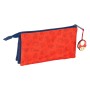 Trousse Fourre-Tout Triple Super Mario Trick Rouge Bleu foncé 22 x 12 x 3 cm