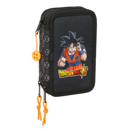 Estuche Escolar con Accesorios Dragon Ball Combat Negro 12,5 x 19,5 x 5,5 cm 37 Piezas