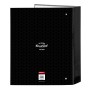 Carpeta de anillas BlackFit8 Old school Negro Gris A4 27 x 33 x 6 cm
