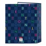 Carpeta de anillas Benetton Damero Azul marino A4 27 x 33 x 6 cm
